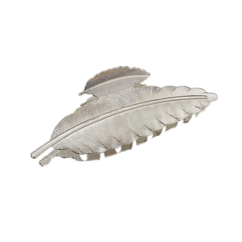 HKM-803923 Elegant Pearl Hairpin Clip - Geometric Alloy Design with Electroplating Finish