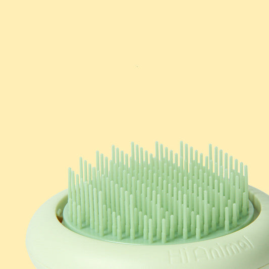 HKM-051731 UFO Cat Comb in Military Green, Lavender, Light Pink, and Light Yellow ¨C Perfect for Pet Grooming