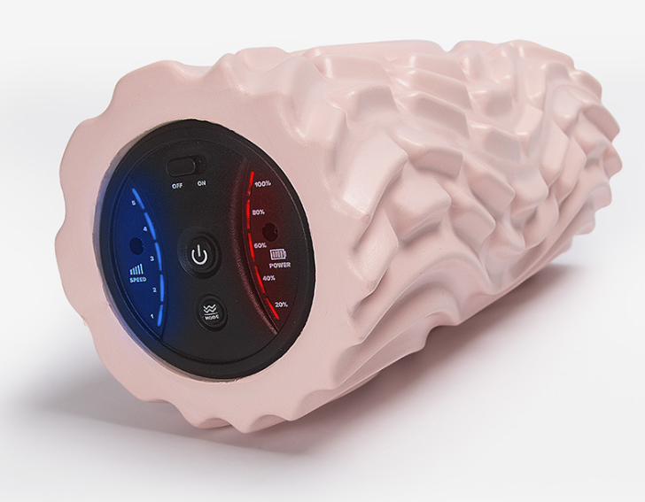 HKM-685651 USB Electric Massage Foam Roller with Vibration and Acupressure for Muscle Relief
