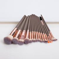 HKM-213587 16-Piece Professional Makeup Brush Set with Plastic Handles for Flawless Application