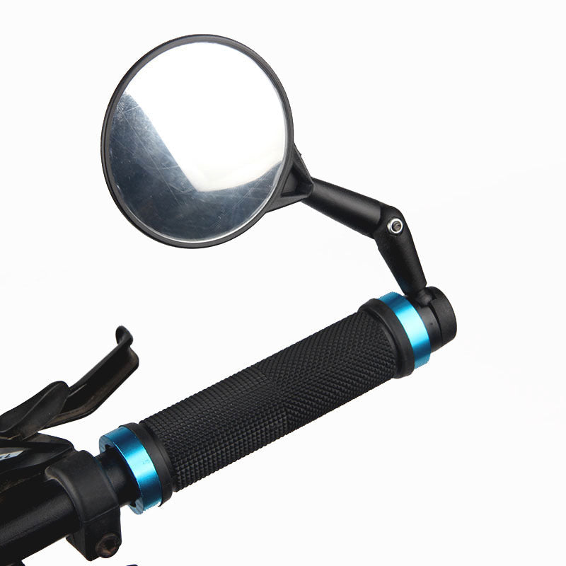 HKM-147027 Bicycle Rearview Mirror with Reflector Attachment for Enhanced Safety