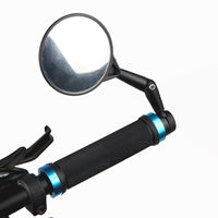 HKM-147027 Bicycle Rearview Mirror with Reflector Attachment for Enhanced Safety