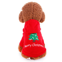 HKM-212435 Cozy Christmas & New Year Sweater for Pets in Red and Green, Available in Multiple Sizes