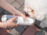 HKM-801043 Pet Travel Water Bottle for Cats and Dogs - 330ML Outdoor Cup with Filter, Made of ABS, PC, and Silicone, 60°C Temperature Resistant