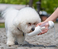 HKM-801043 Pet Travel Water Bottle for Cats and Dogs - 330ML Outdoor Cup with Filter, Made of ABS, PC, and Silicone, 60°C Temperature Resistant