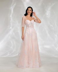 HKM-400467 Elegant Pink Evening Dress for Women - Stunning EZ25133 Design