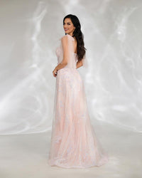 HKM-400467 Elegant Pink Evening Dress for Women - Stunning EZ25133 Design
