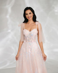 HKM-400467 Elegant Pink Evening Dress for Women - Stunning EZ25133 Design