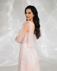 HKM-400467 Elegant Pink Evening Dress for Women - Stunning EZ25133 Design