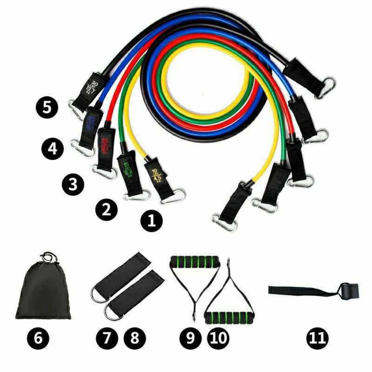 KTX-472083 Latex Resistance Training Bands for Stretching and Yoga Workouts