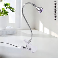 HKM-501011 Adjustable Gooseneck UV Nail Lamp with USB Clip for Efficient Nail Polish Curing