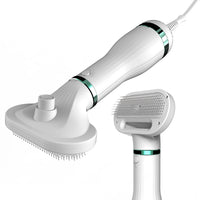 HKM-130771 Ergonomic Pet Hair Dryer Comb with Retractable Design and Adjustable Heat Settings