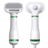 HKM-130771 Ergonomic Pet Hair Dryer Comb with Retractable Design and Adjustable Heat Settings