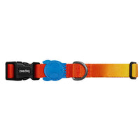 HKM-167955 Gradient Color Nylon Dog Collar with Patented Design for Unique Style