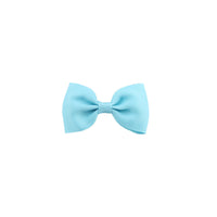 HKM-112339 Colorful Large Bow Tie Hair Clip for Children - Eco-friendly Polyester with Stainless Steel Clip