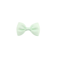 HKM-112339 Colorful Large Bow Tie Hair Clip for Children - Eco-friendly Polyester with Stainless Steel Clip