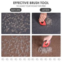 HKM-162387 Pet Fur Removal Tool for Carpets, Sofas, and Cars - Silicone Lint Brush for Dogs and Cats