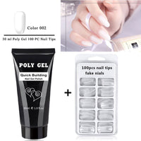 HKM-564243 Phototherapy Crystal Nail Extension Glue and Mold Set