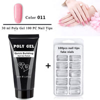 HKM-564243 Phototherapy Crystal Nail Extension Glue and Mold Set