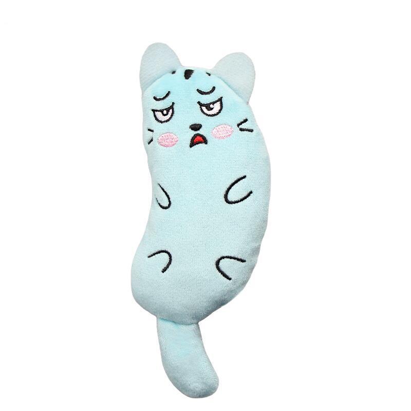 HKM-180627 Plush Embroidered Cat Chew Toys in Assorted Colors - 5.5x16cm
