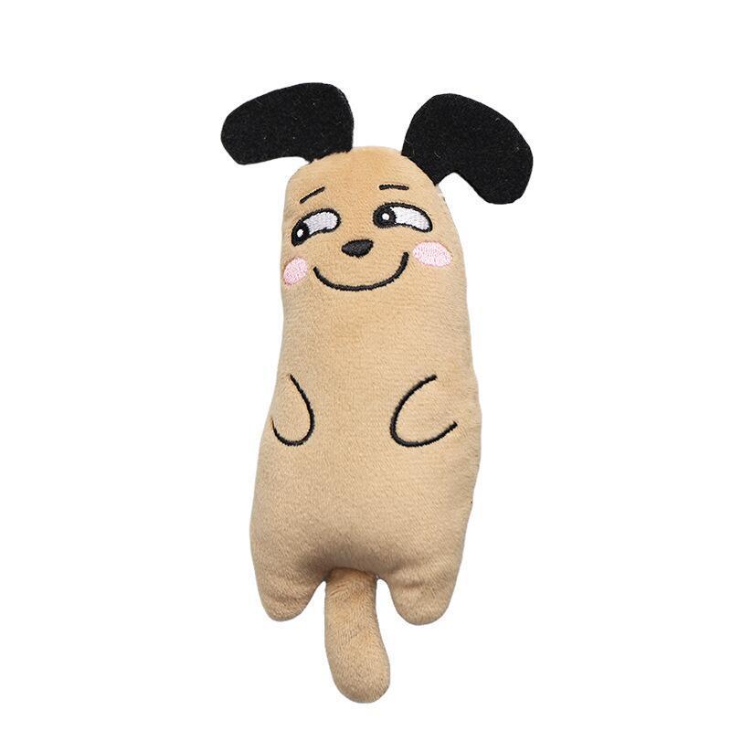 HKM-180627 Plush Embroidered Cat Chew Toys in Assorted Colors - 5.5x16cm