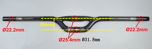 KTX-308563 Lightweight Full Carbon Fiber Bicycle Handlebar for Ultimate Performance