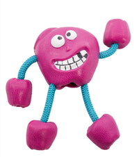 HKM-573011 Milk-Flavored Rubber Dog Toy with Cotton Rope - Various Fun Styles for Interactive Play