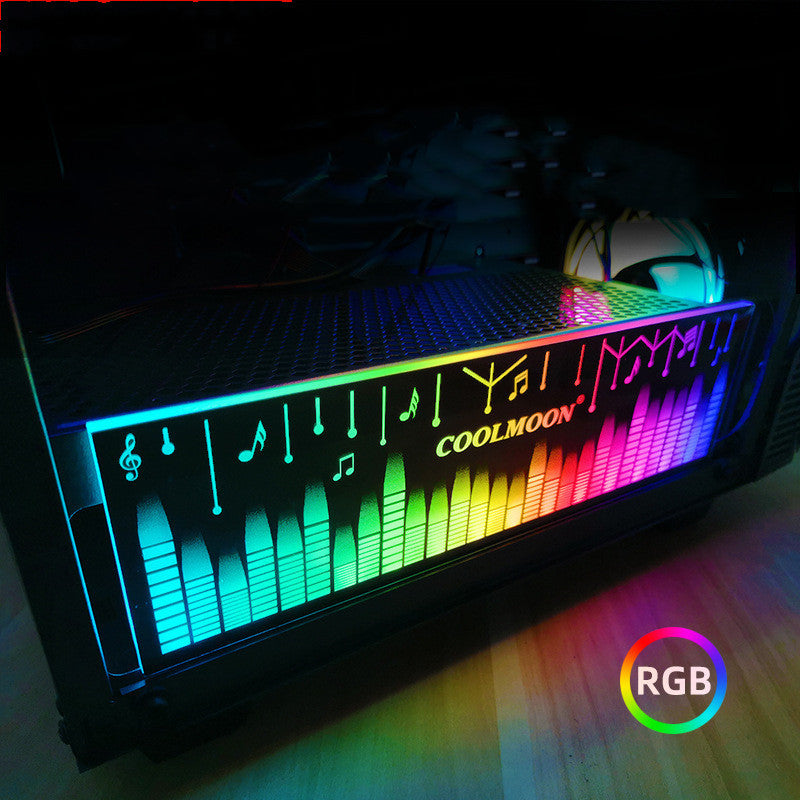 KTX-985811 RGB Power Supply Bay Light Board for Chassis and Graphics Card Highlighting, DC5V, 300mm x 86.8mm, Small 4PIN Interface