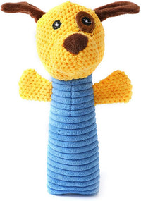 HKM-375251 Durable Squeaky Plush Dog Chew Toy for Small, Medium, and Large Breeds - Dental Cleaning and Massage Aid