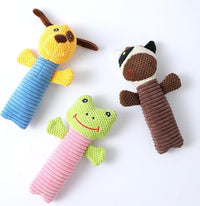 HKM-375251 Durable Squeaky Plush Dog Chew Toy for Small, Medium, and Large Breeds - Dental Cleaning and Massage Aid