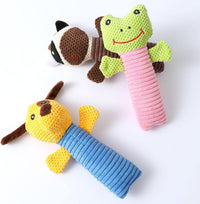 HKM-375251 Durable Squeaky Plush Dog Chew Toy for Small, Medium, and Large Breeds - Dental Cleaning and Massage Aid