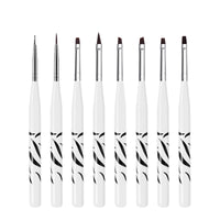 HKM-824083 Crystal Silica Gel Dot Drill Paint Pen Set - 15 Portable Brushes with Wooden Handles