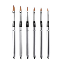 HKM-824083 Crystal Silica Gel Dot Drill Paint Pen Set - 15 Portable Brushes with Wooden Handles