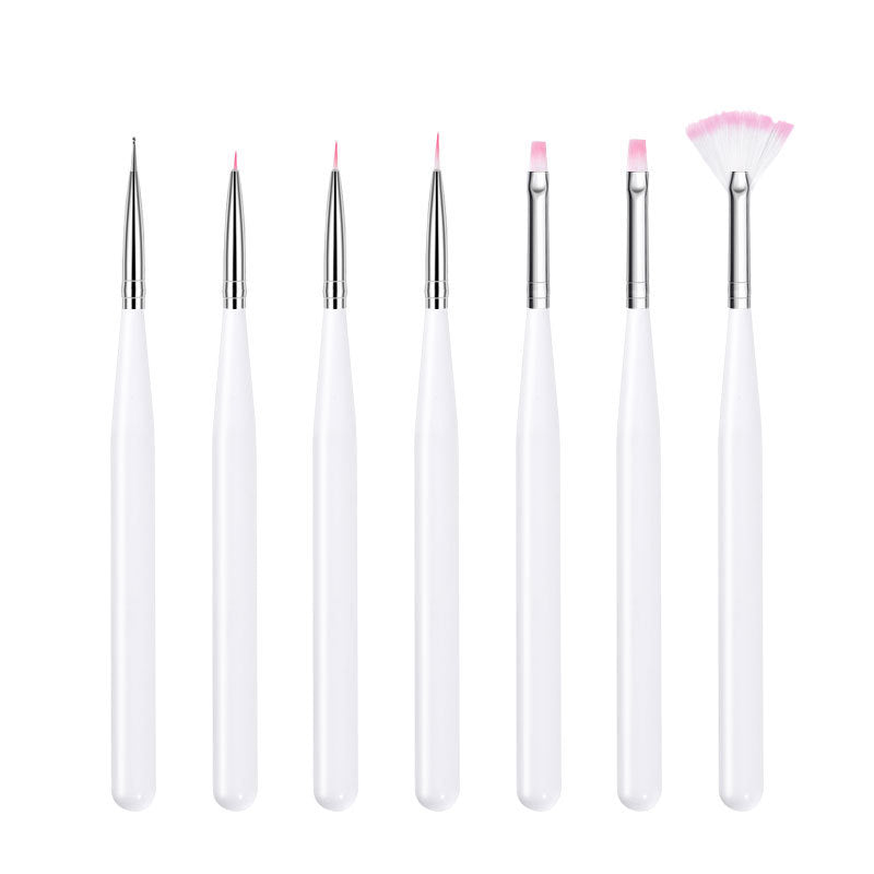 HKM-824083 Crystal Silica Gel Dot Drill Paint Pen Set - 15 Portable Brushes with Wooden Handles