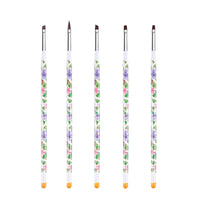 HKM-824083 Crystal Silica Gel Dot Drill Paint Pen Set - 15 Portable Brushes with Wooden Handles