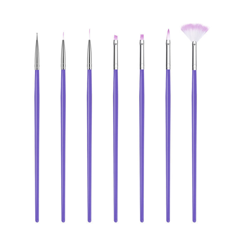 HKM-824083 Crystal Silica Gel Dot Drill Paint Pen Set - 15 Portable Brushes with Wooden Handles