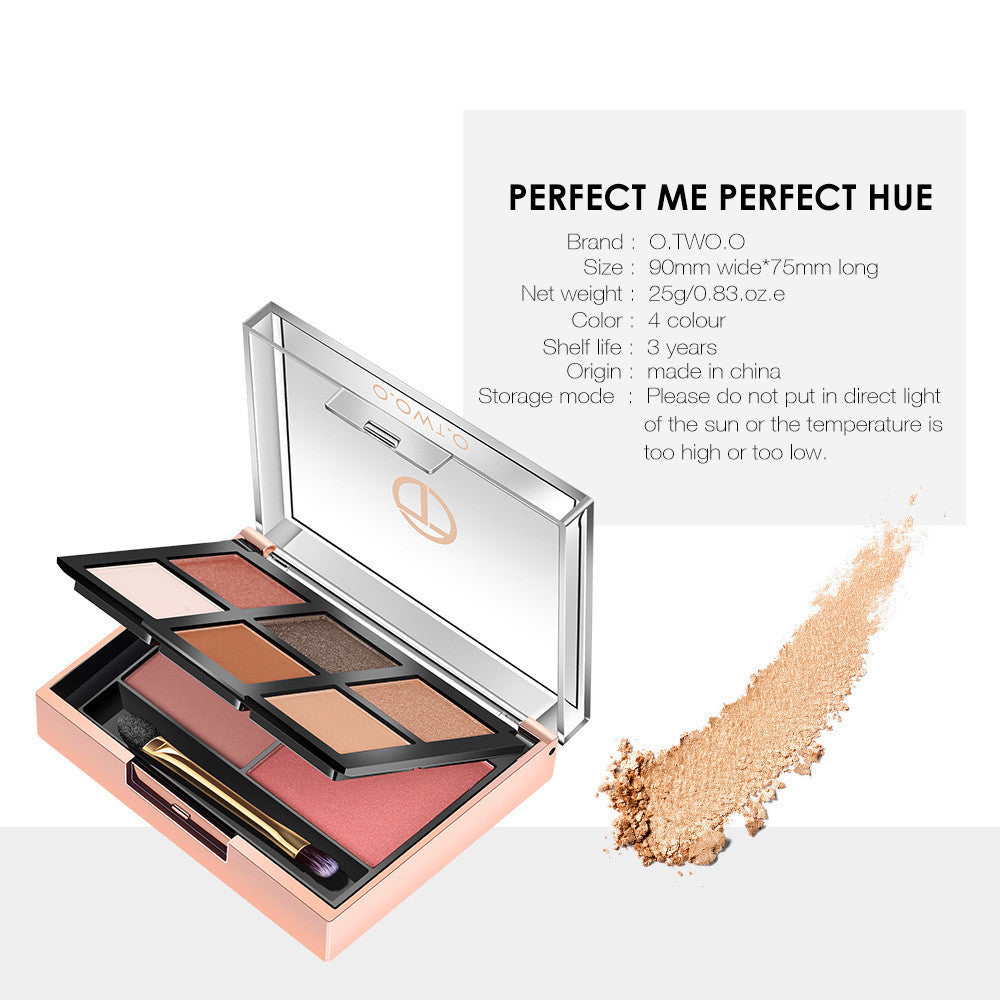HKM-177363 O.TWO.O 8-Color Eyeshadow Palette for Even Skin Tone and Concealment