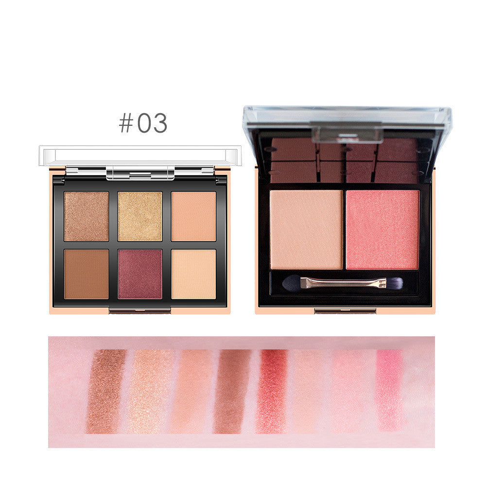 HKM-177363 O.TWO.O 8-Color Eyeshadow Palette for Even Skin Tone and Concealment