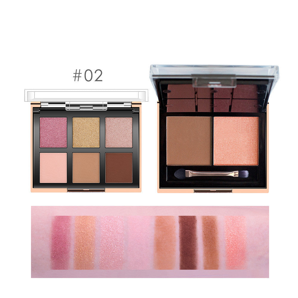 HKM-177363 O.TWO.O 8-Color Eyeshadow Palette for Even Skin Tone and Concealment