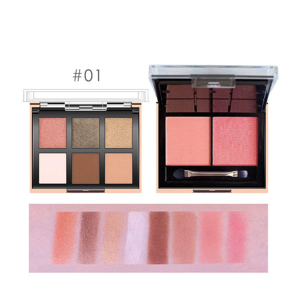 HKM-177363 O.TWO.O 8-Color Eyeshadow Palette for Even Skin Tone and Concealment