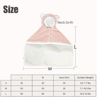 HKM-465043 Polar Fleece Cape Blanket with Hood for Dogs and Cats, Cozy Winter Pet Costume