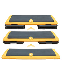 HKM-755795 Adjustable Aerobic Stepper with Four Height Options for Fitness Training and Exercise
