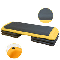 HKM-755795 Adjustable Aerobic Stepper with Four Height Options for Fitness Training and Exercise