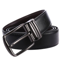 HKM-164499 Genuine Leather Men's Ratchet Belt with Customisable Pin Buckle - Model Ly35-3950-2