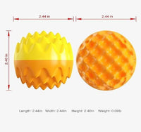 HKM-700627 Durable Squeaky Dog Ball Toy for Aggressive Chewers - Dental Care Design for Healthy Teeth and Gums, Floatable Rubber for Fetch and Play