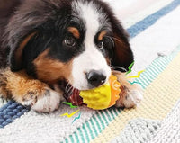 HKM-700627 Durable Squeaky Dog Ball Toy for Aggressive Chewers - Dental Care Design for Healthy Teeth and Gums, Floatable Rubber for Fetch and Play