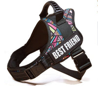HKM-326355 Durable Reflective Nylon Pet Chest Harness with Adjustable Shoulder Strap and All-Weather Function