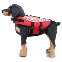 HKM-184787 Pet Swimwear Life Jacket for Dogs - Casual Polyester Design in Sizes S, M, L
