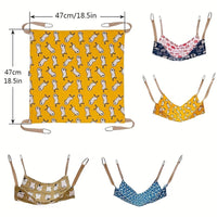 HKM-663379 Breathable Multi-Color Cotton Hemp Cat Hammock for Hanging Nest in Pet Cage