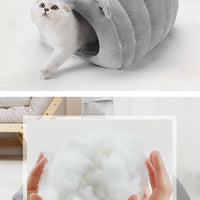 HKM-444883 Winter Warm Cat Nest Pad - Cute Caramel, Pink, Light Gray - Crystal Super Soft & Breathable 43X40X35CM